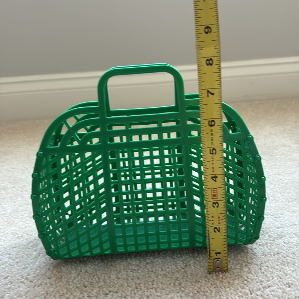 Green Jelly Mesh Women's Handbag - Picture 6 of 6